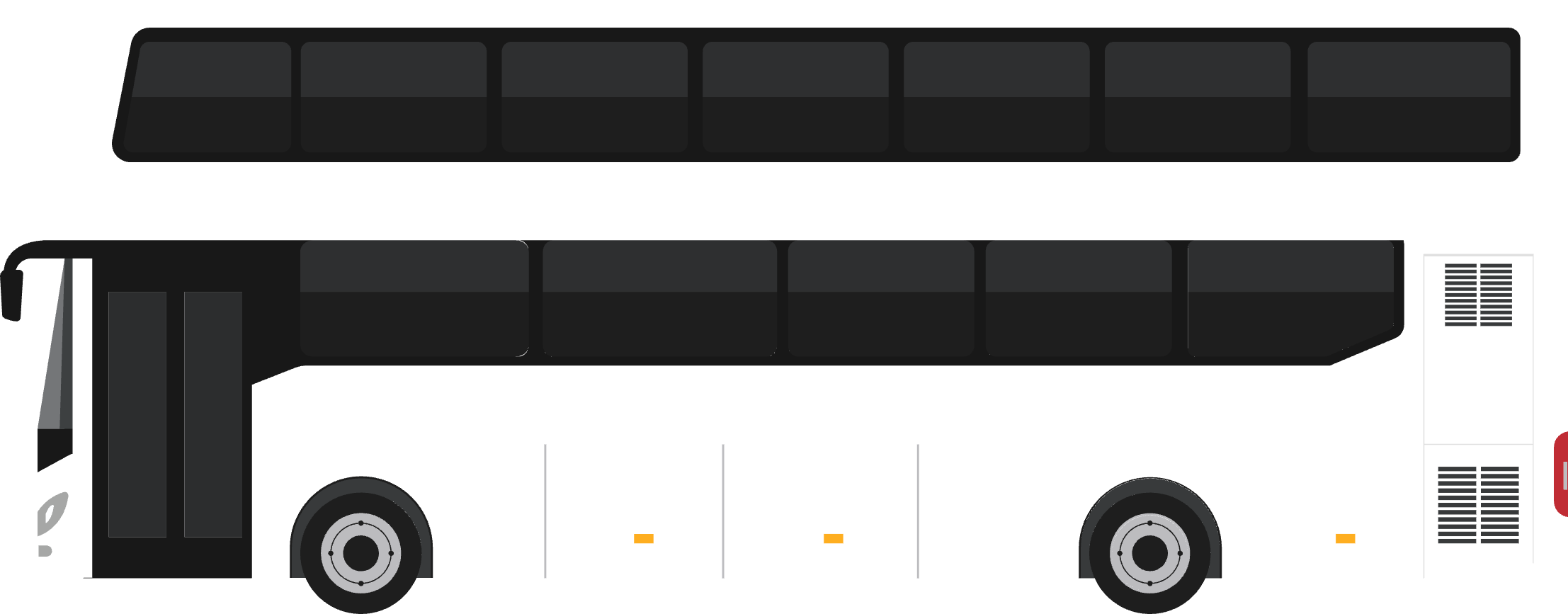 Plain White Double Decker