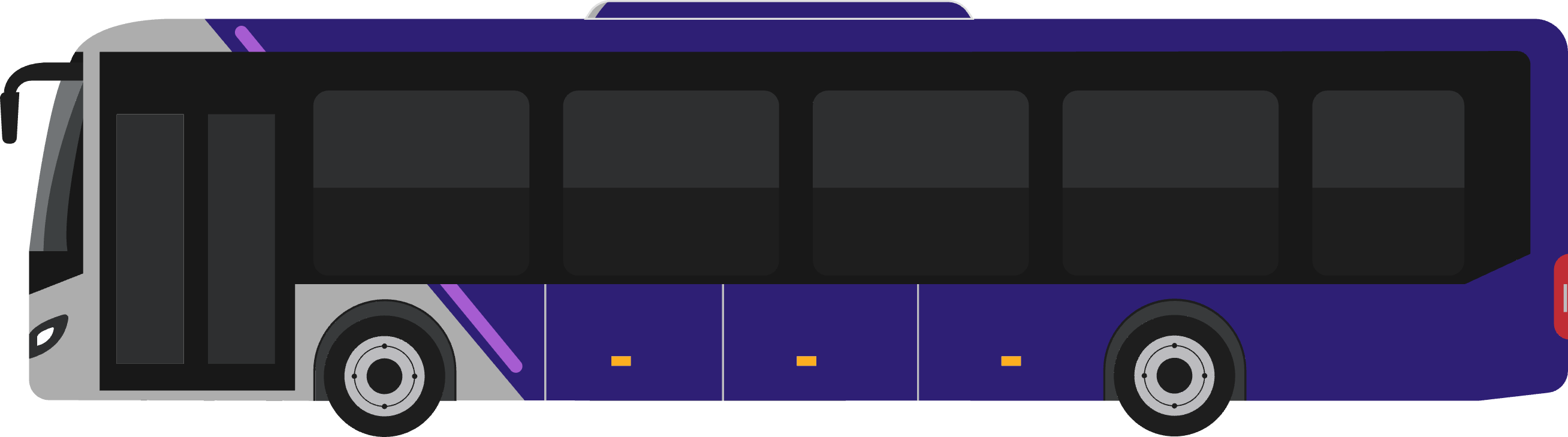 Ultraviolet Single Decker livery